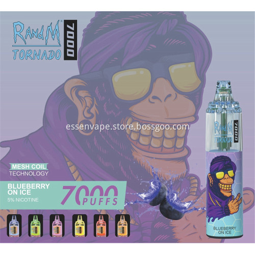 Good RandM Tornado 7000 Puffs Rechargeable Disposable Vape